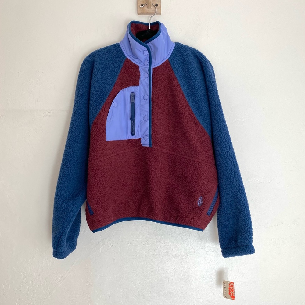 Free People hit the slopes colorblock